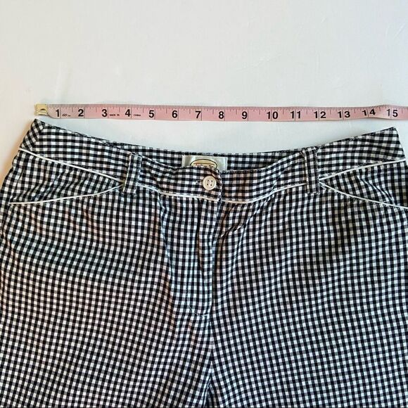 Talbots Gingham Check Crop Pants - Picture 4 of 6